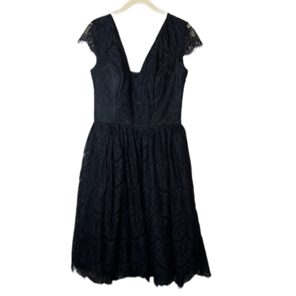 Chi Chi London Dresses & Skirts - Chi Chi London Black Lace V-Neck Dress Size 8